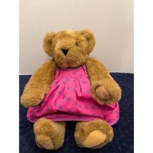 Vermont Teddy Bear Pregnant 16" Plush Jointed Gender Reveal Expecting Maternity